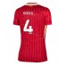 Maillot de foot Liverpool Virgil van Dijk #4 Domicile vêtements Femmes 2024-25 Manches Courtes